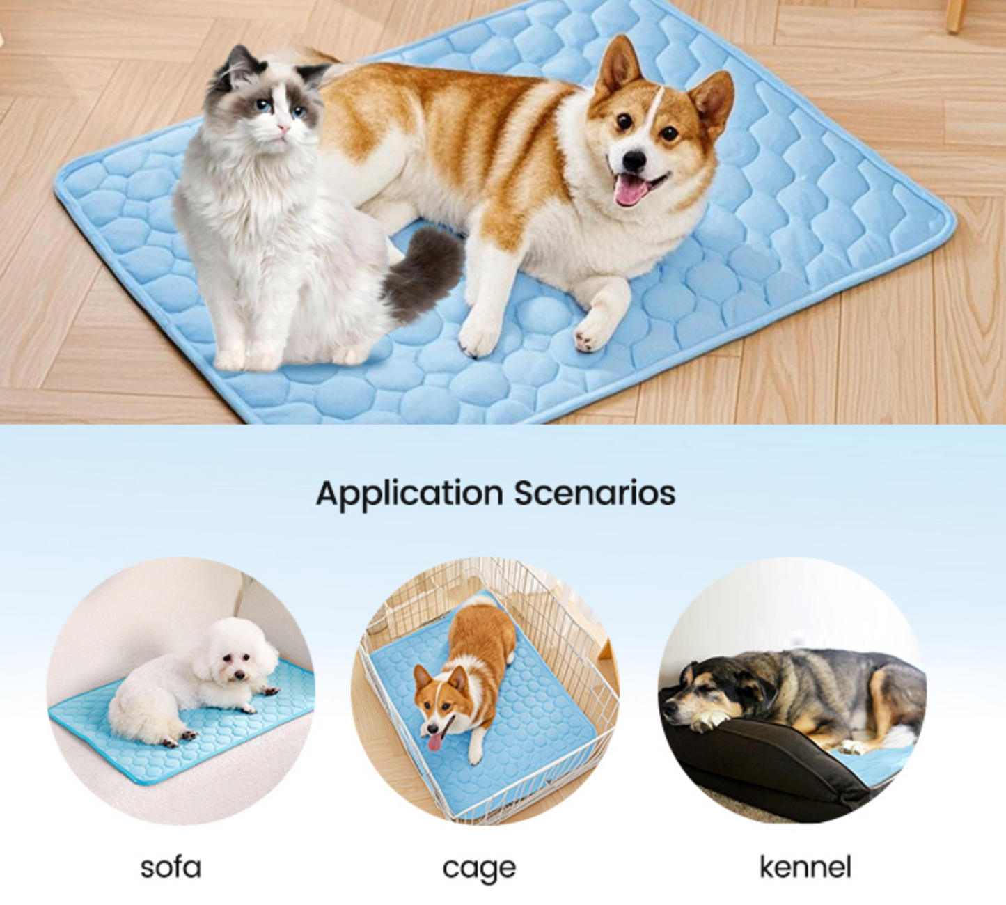 Ice Silk Dog Cooling Mat āļø
