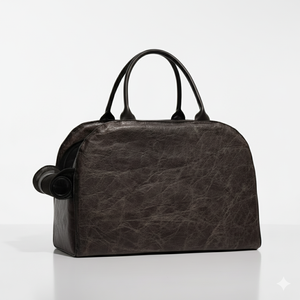 Premium PU Leather Dog Travel Bag