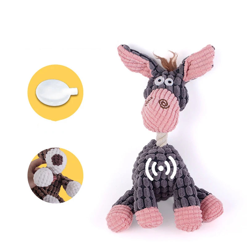 Plush Dog Squeaky Toy