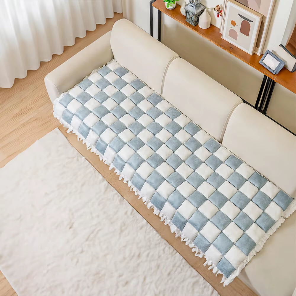 Perfectly Cute Plaid Dog Car Bed, Travel Matress or Couch Cover