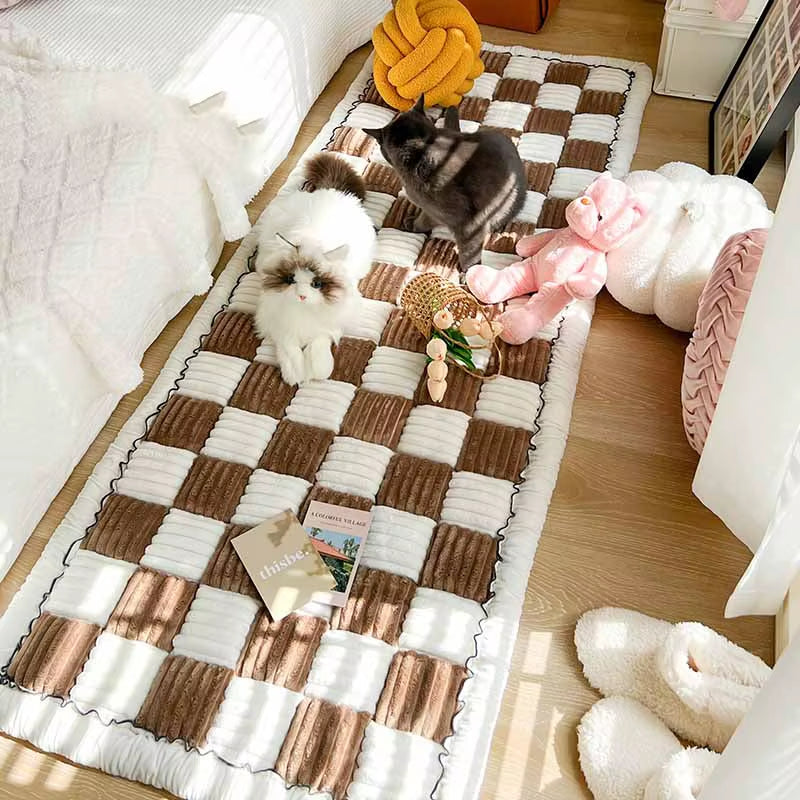 Perfectly Cute Plaid Dog Car Bed, Travel Matress or Couch Cover