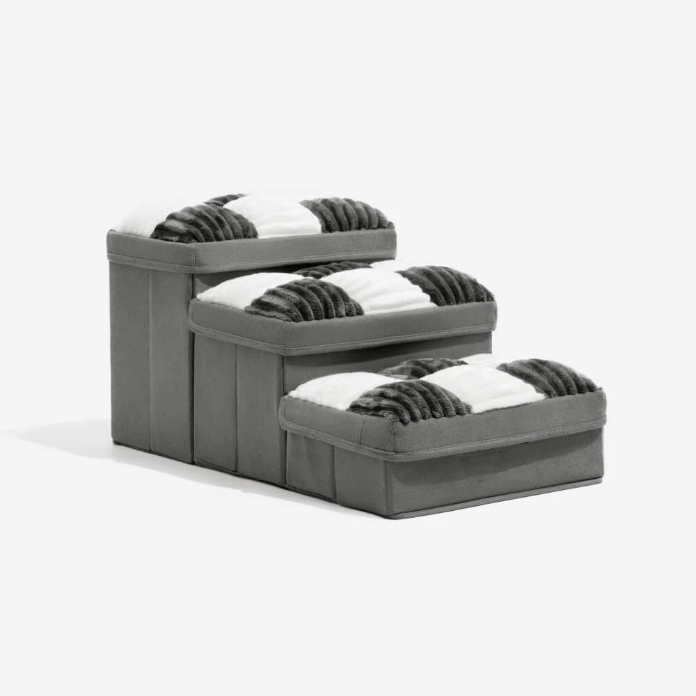 Stylish & Supportive Dog Steps with Storage - two models ('Condo' & 'Store-it')