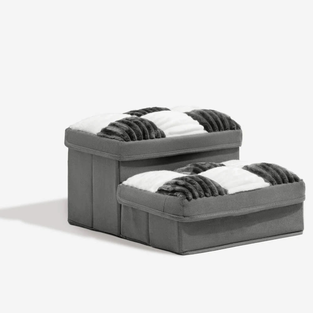 Stylish & Supportive Dog Steps with Storage - two models ('Condo' & 'Store-it')