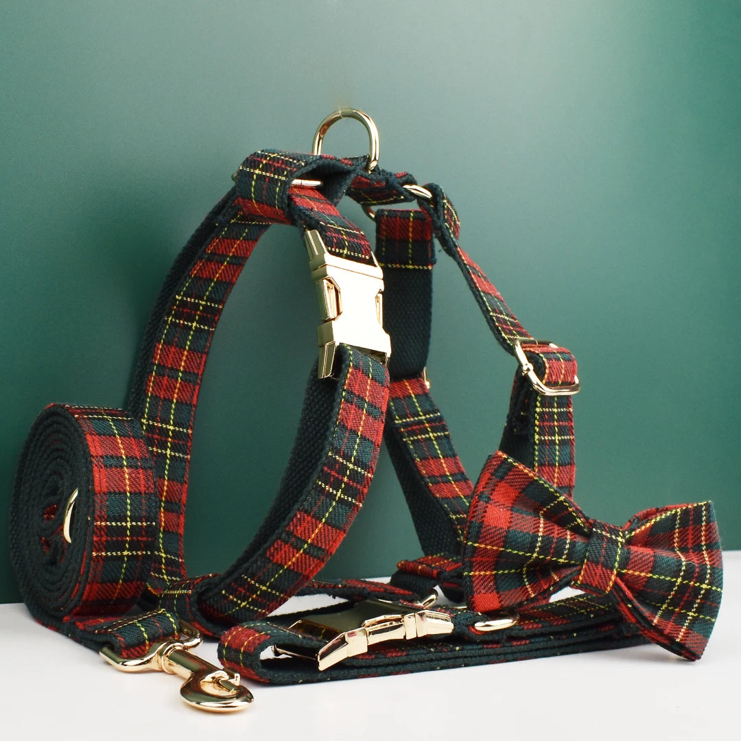 Luxury Dog Leash & Harness Set for Xmas & Special Occasions