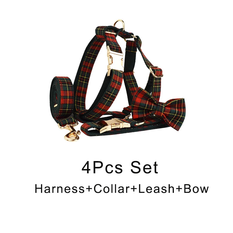 Luxury Dog Leash & Harness Set for Xmas & Special Occasions