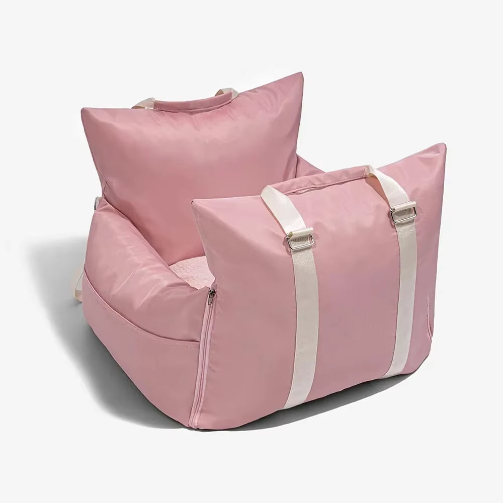 Plush Dog Car Booster Seat and Dog Carrier
