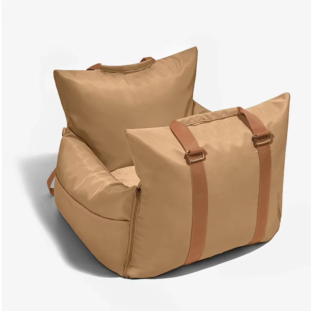 Plush Dog Car Booster Seat and Dog Carrier