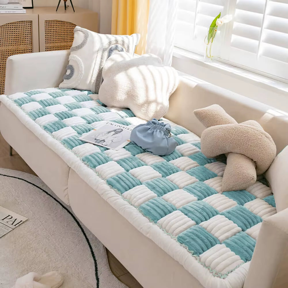 Perfectly Cute Plaid Dog Car Bed, Travel Matress or Couch Cover