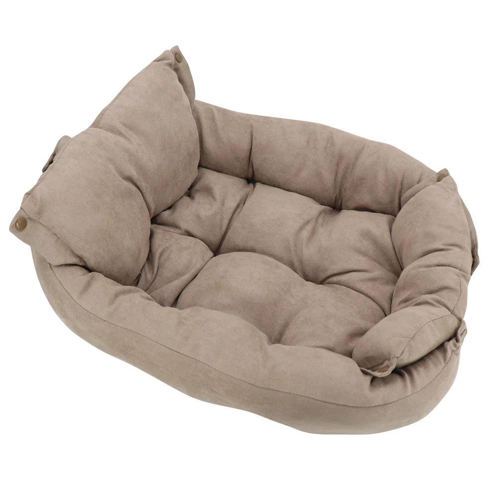 Extra Comfy Multi-Purpose Dog Car Bed and Travel Mat for Small Dogs