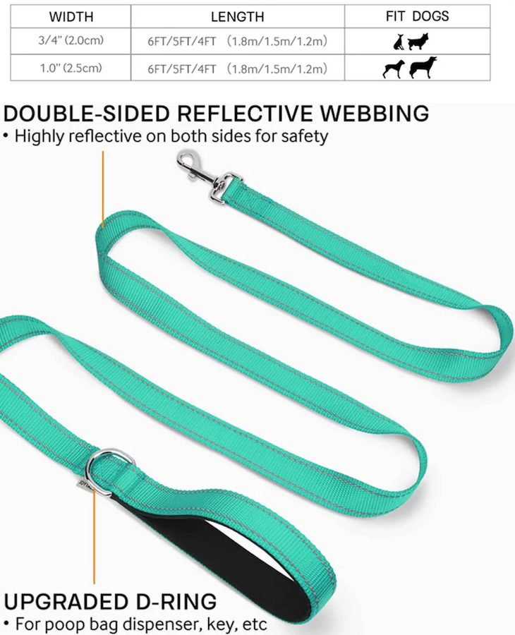 Reflective Dog Lead – Durable, Comfortable & Safe for Night Walks