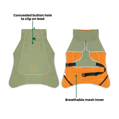 Rugged Outdoor Dog Raincoat 