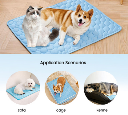 Ice Silk Dog Cooling Mat ❄️