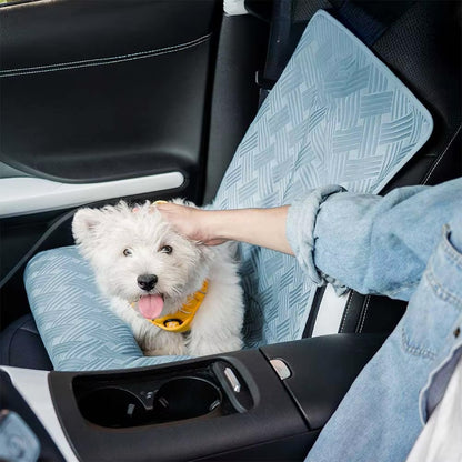 Cool Touch Dog Car Bed with Cooling Mat Technology 