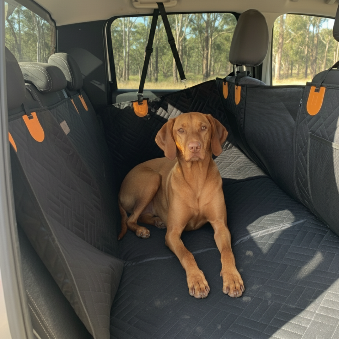 Hard Bottom Dog Seat Cover – Heavy Duty Back Seat Protector for Australian Dogs
