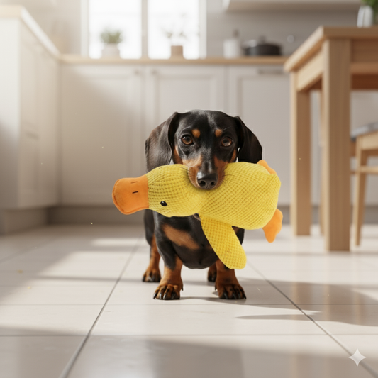 Calming Duck Dog Toy that Quacks