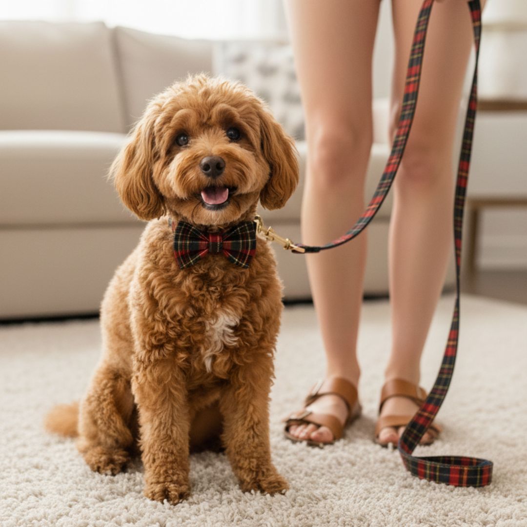 Luxury Dog Leash  & Harness Set for Xmas & Special Occasions 