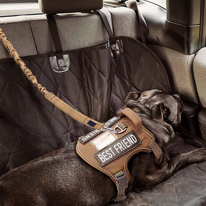 Shock Absorbing Reflective Dog Lead with Built in Car Seatbelt