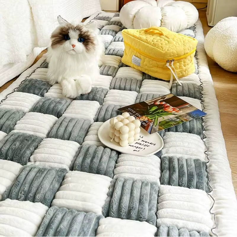 Perfectly Cute Plaid Dog Car Bed, Travel Matress or Couch Cover