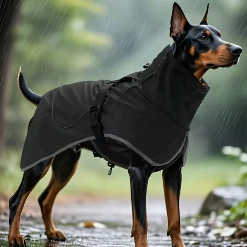 Rugged Outdoor Dog Raincoat 