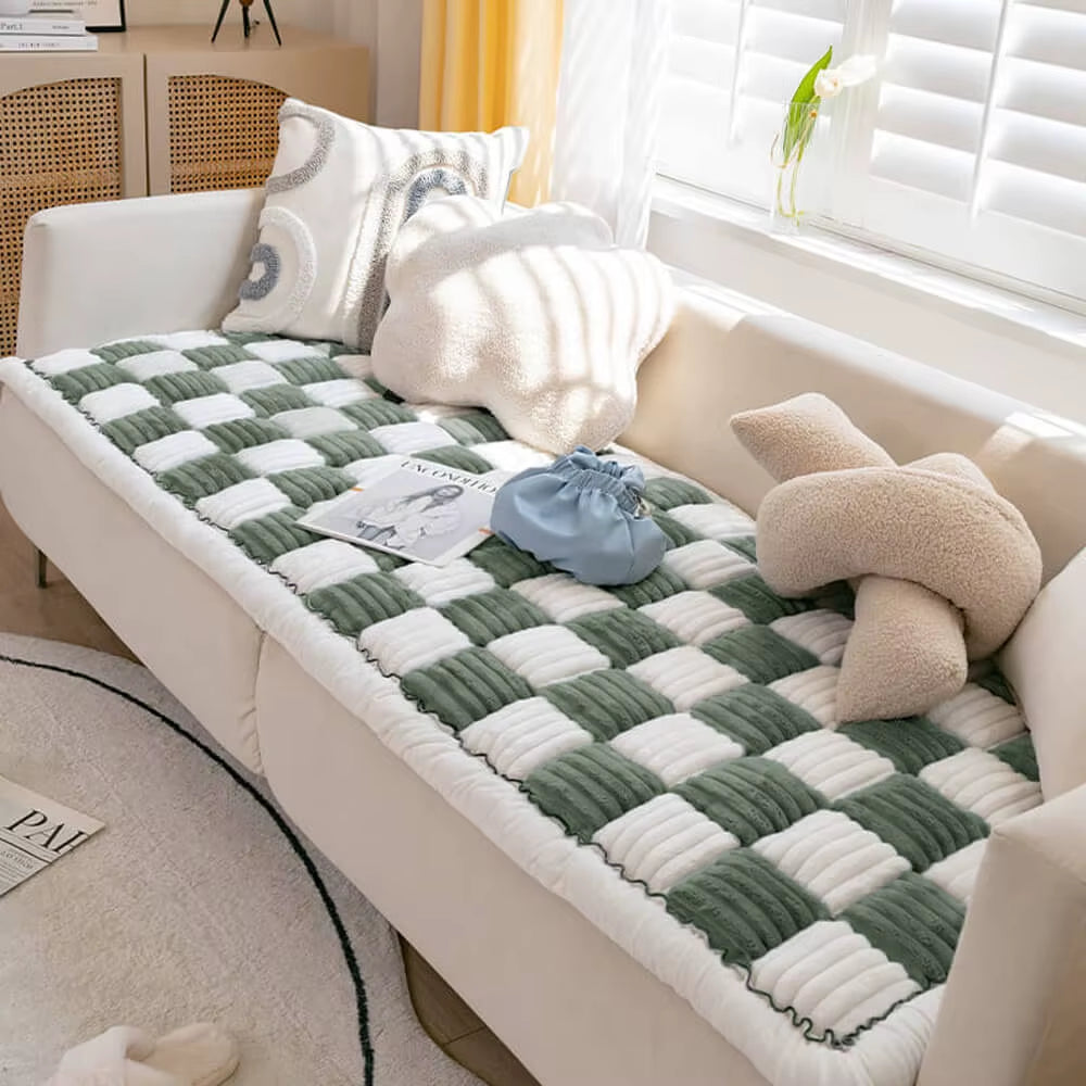 Perfectly Cute Plaid Dog Car Bed, Travel Matress or Couch Cover