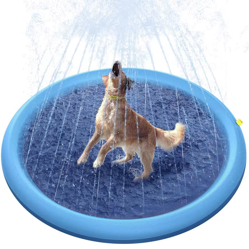 Interactive Dog Sprinkler Pad for Hot Day Play