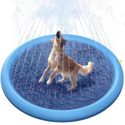 Interactive Dog Sprinkler Pad for Hot Day Play