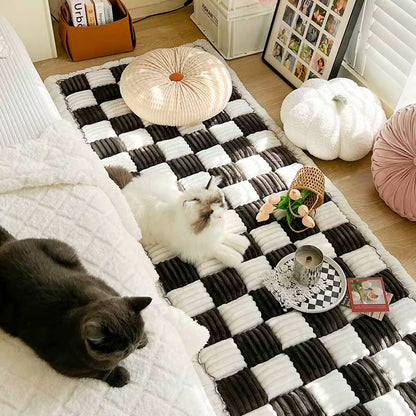 Perfectly Cute Plaid Dog Car Bed, Travel Matress or Couch Cover