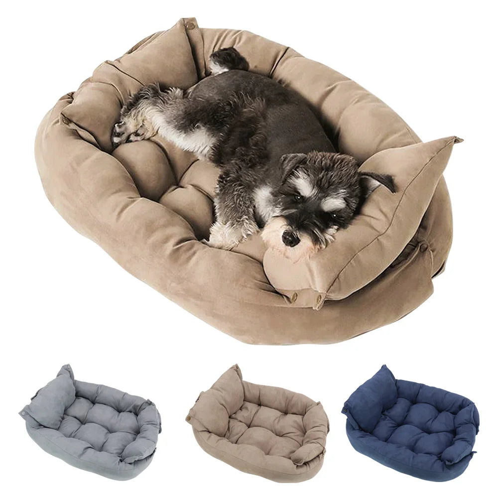 Extra Comfy Multi-Purpose Dog Car Bed and Travel Mat for Small Dogs