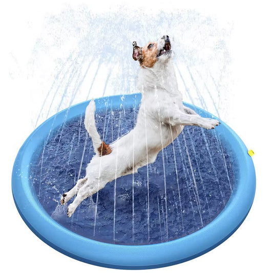 Interactive Dog Sprinkler Pad for Hot Day Play