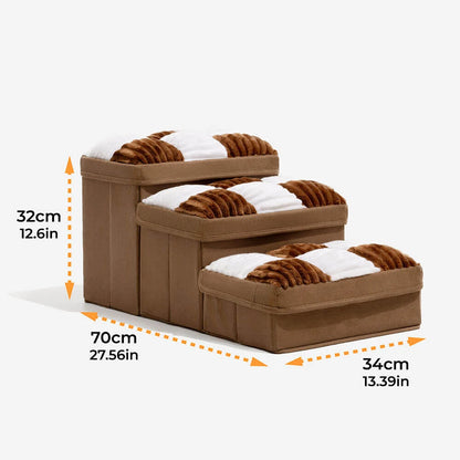 Stylish & Supportive Dog Steps with Storage - two models ('Condo' & 'Store-it')