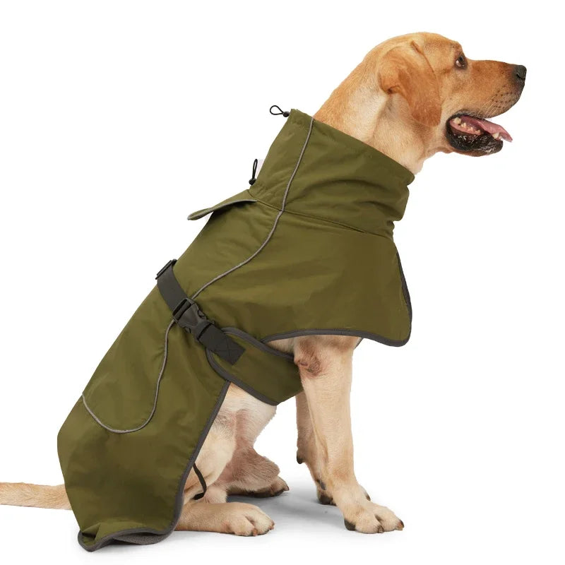 Light Fleece Lined Dog Raincoat 