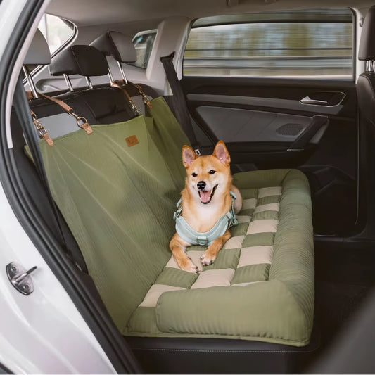 Luxury Doggie Seat for Car - Single or Double Seat Cover Comfort
