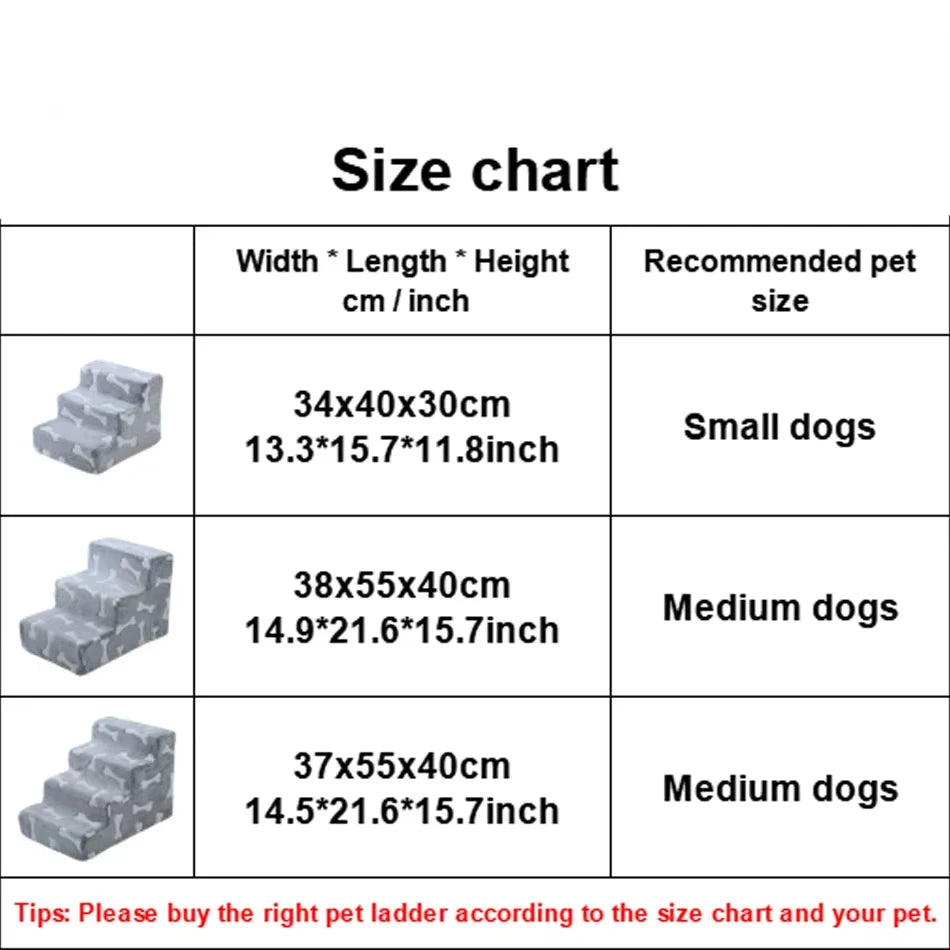 Doggie Bone Lightweight Dog Steps for Beds & Couches