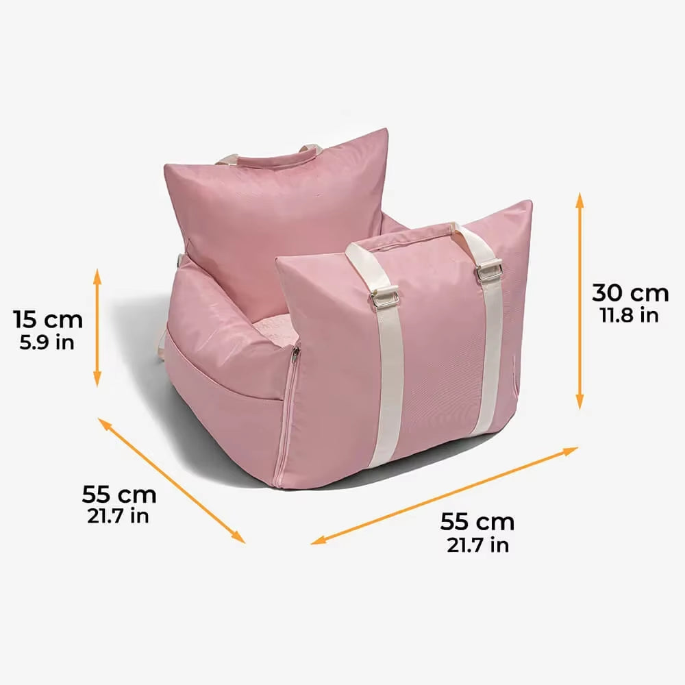 Plush Dog Car Booster Seat and Dog Carrier