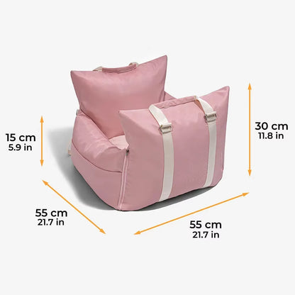 Plush Dog Car Booster Seat and Dog Carrier