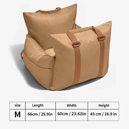 Luxury Dog Car Seat for Small Cars and Dogs