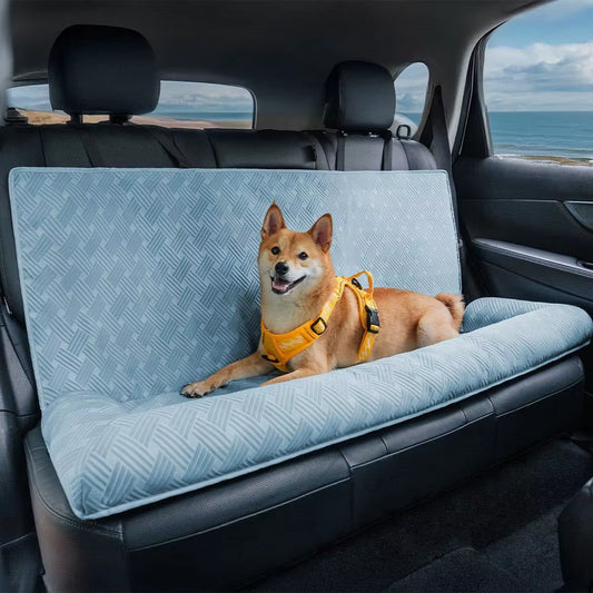 Cool Touch Dog Car Bed with Cooling Mat Technology 